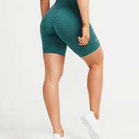 Classic Seamless Cycling Shorts | Mineral Green Marl