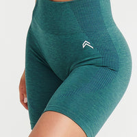 Classic Seamless Cycling Shorts | Mineral Green Marl