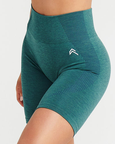 Classic Seamless Cycling Shorts | Mineral Green Marl