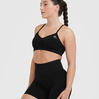 Effortless Strappy Bralette | Black