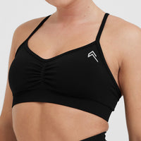 Effortless Strappy Bralette | Black