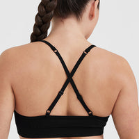 Effortless Strappy Bralette | Black