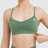 Effortless Strappy Bralette | Forest Green