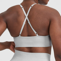 Effortless Strappy Bralette | Grey Marl