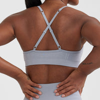 Effortless Strappy Bralette | Metal Grey