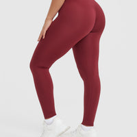 Timeless High Waisted Leggings | Burnt Cherry