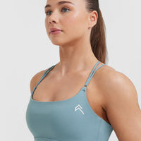 Everyday Cross Over Bralette | Steel Blue