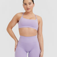 Everyday Cross Over Bralette | Wisteria Purple