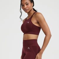 Effortless Seamless High Neck Bralette | Rosewood