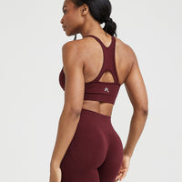 Effortless Seamless High Neck Bralette | Rosewood