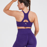 Effortless Seamless High Neck Bralette | Amethyst
