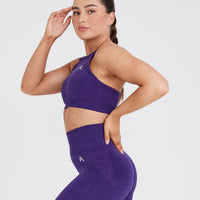 Effortless Seamless High Neck Bralette | Amethyst