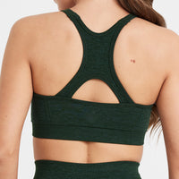 Effortless Seamless High Neck Bralette | Evergreen