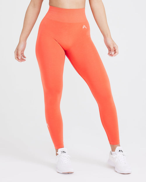 Oner Modal Effortless Seamless Leggings with White Logo | Peach Blossom