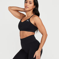 Effortless Micro Bralette | Black