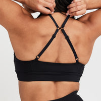 Effortless Micro Bralette | Black