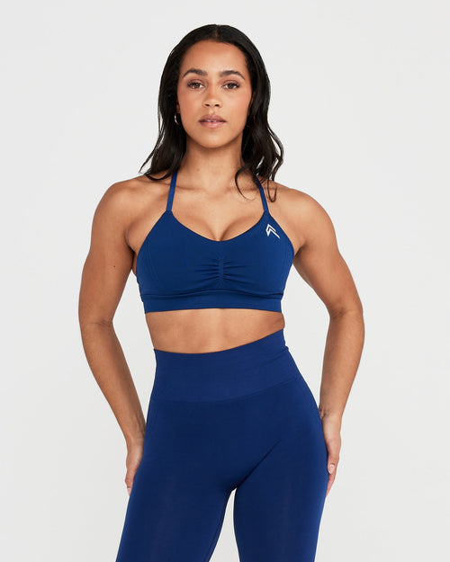Oner Modal Effortless Micro Bralette with White Logo | Midnight