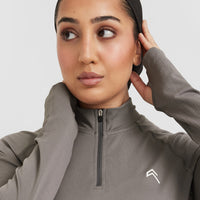 Go To Seamless Loose Long Sleeve Longline Top | Ash Grey