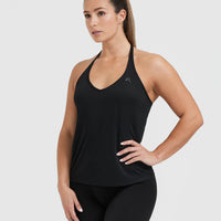 Go To Strappy Loose Vest | Black