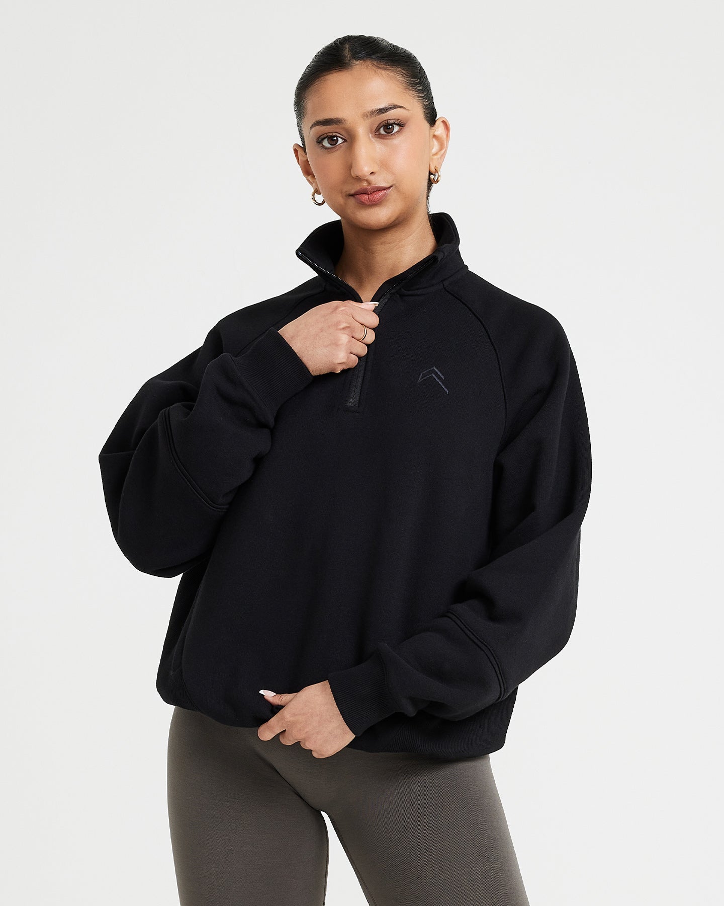 Classic Lounge 1/2 Zip Sweatshirt | Black