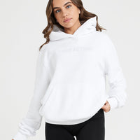 Classic Lounge Oversized Hoodie | White