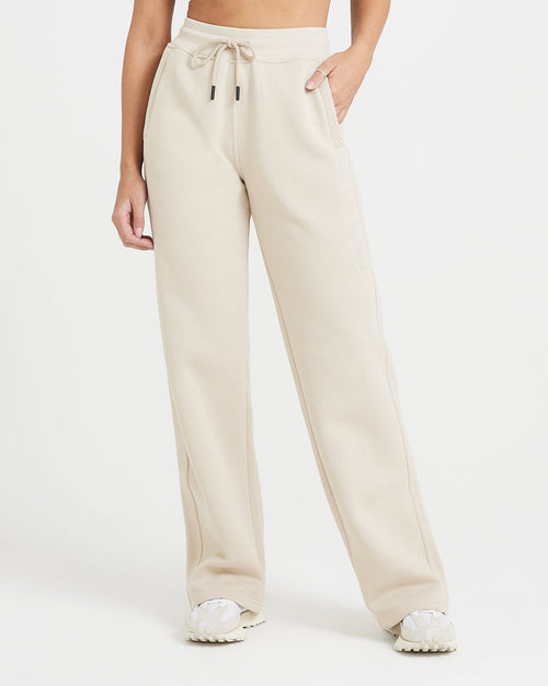 Oner Modal Classic Lounge Straight Leg Joggers | Sand