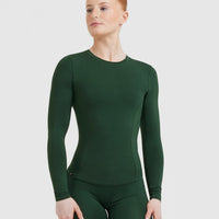 Mellow™ Soft Long Sleeve Top | Pine Green