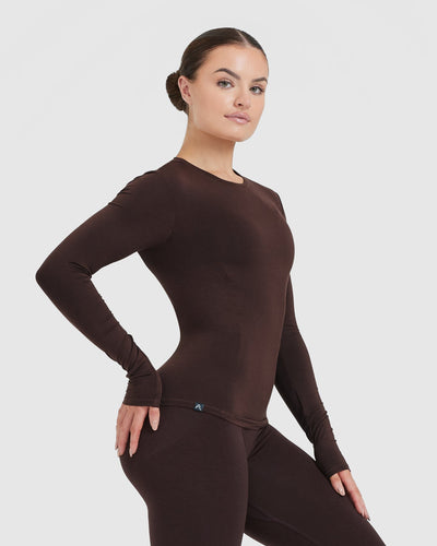 Mellow™ Soft Long Sleeve Top | 70% Cocoa