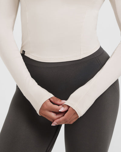 Mellow™ Soft Mid Long Sleeve Top | Sand