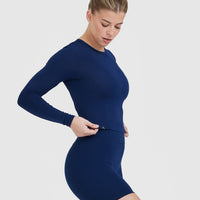 Mellow™ Soft Mid Long Sleeve Top | Midnight