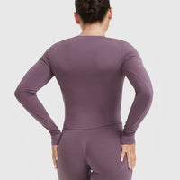 Mellow™ Soft Mid Long Sleeve Top | Vintage Purple