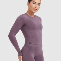 Mellow™ Soft Mid Long Sleeve Top | Vintage Purple