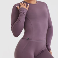 Mellow™ Soft Mid Long Sleeve Top | Vintage Purple