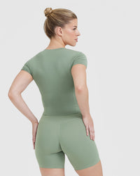 Mellow™ Soft Mid Short Sleeve T-Shirt | Sage