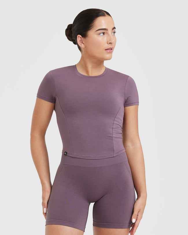 Mellow™ Soft Mid Short Sleeve T-Shirt | Vintage Purple