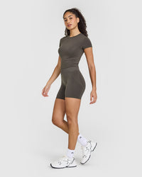 Mellow™ Soft Mid Short Sleeve T-Shirt | Deep Taupe