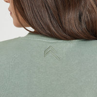 Classic Lounge Oversized Crew Neck | Sage