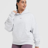 Raising the Bar Graphic Unisex Oversized Hoodie | Light Grey Marl