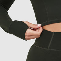 Timeless Crop Jacket | Khaki