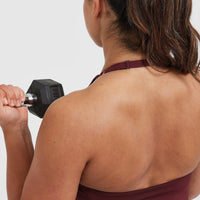 Timeless Halter Neck Mid Vest | Mulled Wine