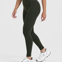 Timeless High Waisted Leggings | Khaki