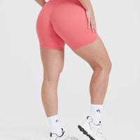 Timeless High Waisted Shorts 6" | Amplify Pink