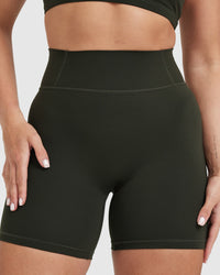 Timeless High Waisted Shorts 6" | Khaki