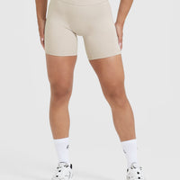 Timeless High Waisted Shorts 6" | Sand