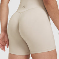 Timeless High Waisted Shorts 6" | Sand