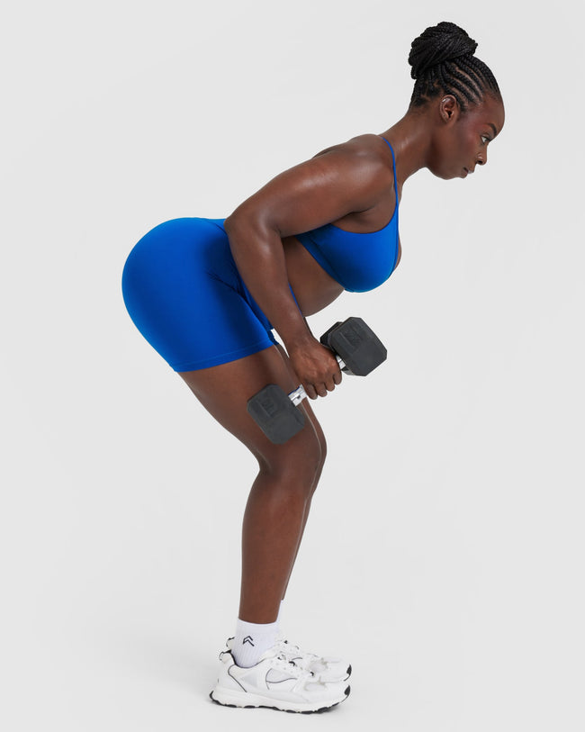 Timeless High Waisted Shorts 6" | Cobalt