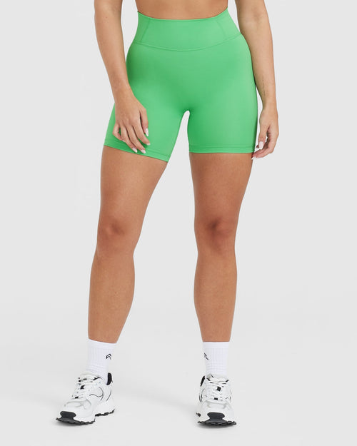 Oner Modal Timeless High Waisted Shorts 6" | Jade