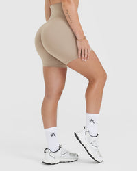 Timeless High Waisted Shorts 6" | Sandstone