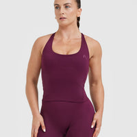 Timeless Square Neck Mid Vest | Ripe Fig