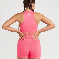 Classic Seamless Crop Top | Guava Marl
